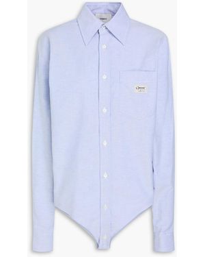 Coperni Cotton Oxford Bodysuit - Blue