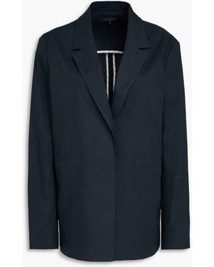 Rag & Bone Spencer Linen-Blend Crepe Blazer - Blue
