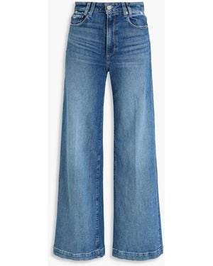 PAIGE Harper High-Rise Wide-Leg Jeans - Blue