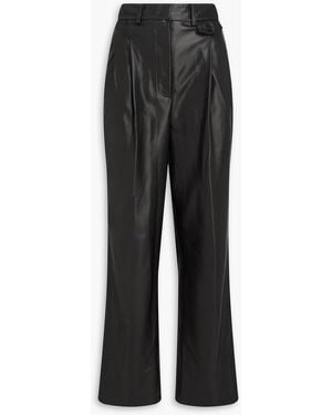 Frankie Shop Pernille hose mit geradem bein und falten - Schwarz