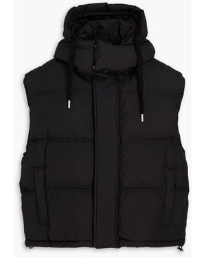 Ami Paris Oversized Quilted Shell Down Vest - Black
