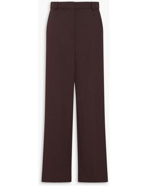 Stella McCartney Wool-twill Straight-leg Trousers - Purple