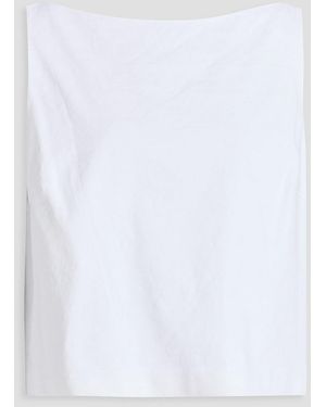 Theory Linen-blend Top - White