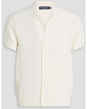 Frescobol Carioca Cesar Crocheted Cotton Cardigan - Natural