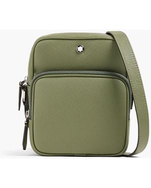 Montblanc Messenger bag aus strukturiertem leder - Grün