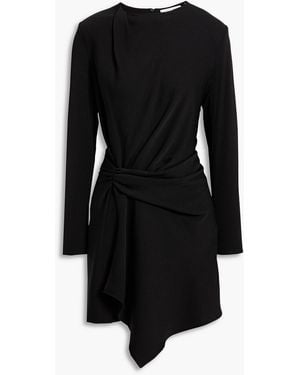 A.L.C. Draped Crepe Mini Dress - Black