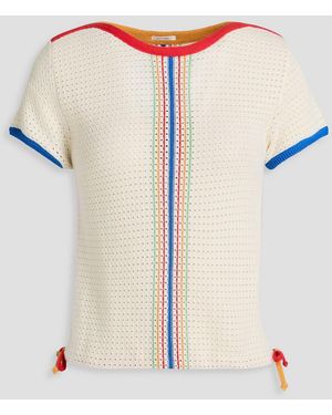 Mother Hemd "travis" aus piqué mit print - Weiß