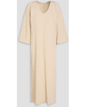 By Malene Birger Carolynn Ecovero-Blend Cloqué Midi Dress - Natural