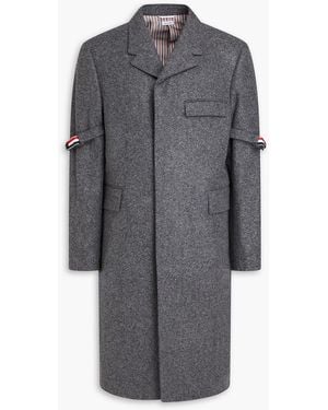 Thom Browne Wool-felt Coat - Grey