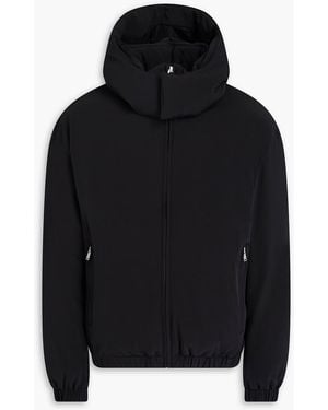 Sandro Twill Hooded Jacket - Black