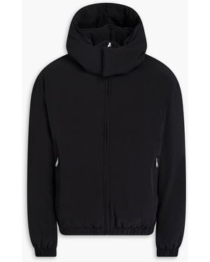 Sandro Twill Hooded Jacket - Black