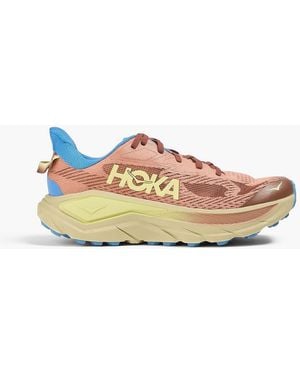 Hoka One One Challenger 8 Stretch-knit Trainers - Pink