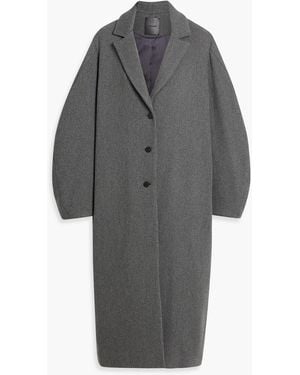 LE17SEPTEMBRE Wool-Blend Twill Coat - Grey