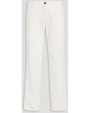Slowear Cotton And Linen-Blend Trousers - White