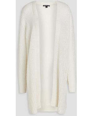 James Perse Ribbed Cashmere Cardigan - White