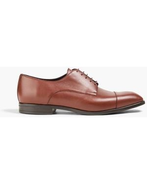 Bally Olexi Leather Derby Shoes - Brown