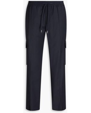 Sandro Wool-blend Cargo Trousers - Blue