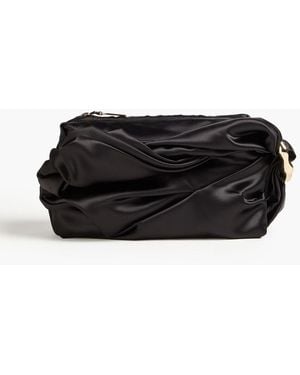 Jonathan Simkhai Clutch "belle" aus satin - Schwarz