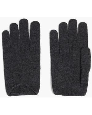Brunello Cucinelli Cashmere-blend Gloves - Black
