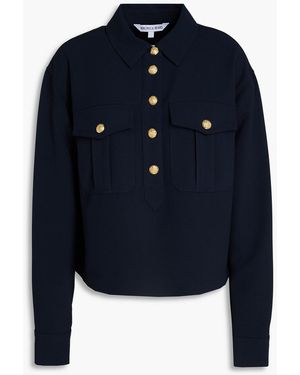 Veronica Beard Colvin Twill Top - Blue