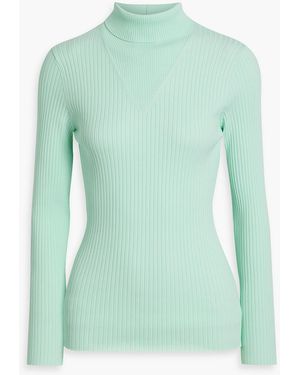 Aztech Mountain El Paradiso Ribbed-knit Turtleneck Sweater - Green