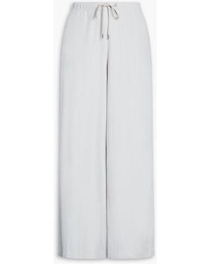 James Perse Sateen Wide-Leg Trousers - White
