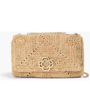 Maje Raffia Shoulder Bag - Natural