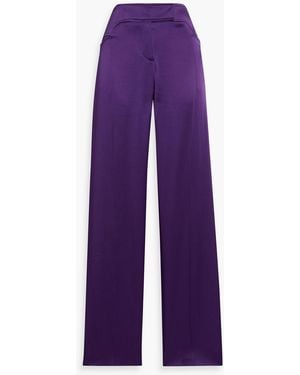 Tom Ford Satin Tapered Pants - Purple