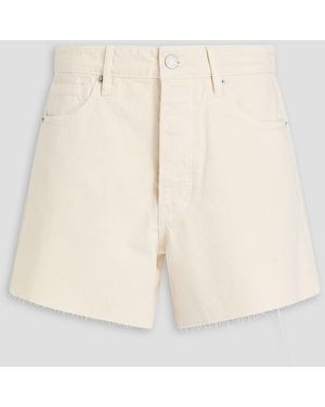 Veronica Beard Ellis Denim Shorts - Natural