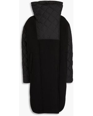 Goldbergh Shea Quilted Shell And Neoprene Down Coat - Black
