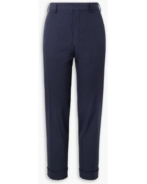Dries Van Noten Slim-fit Straight-leg Wool Trousers - Blue