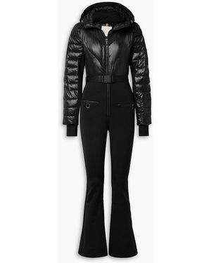 Erin Snow Clio Belted Hooded Ski Suit - Black