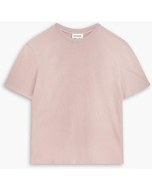 FRAME Cotton-Jersey T-Shirt - Pink