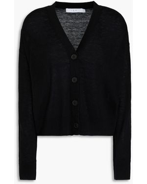 IRO Wool, Silk And Cashmere-blend Cardigan - Black