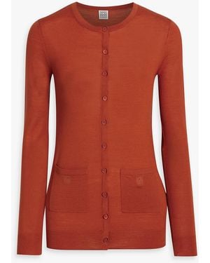 TOTEME Wool Cardigan - Red