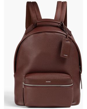 Sandro Textured Backpack - Brown