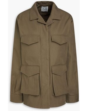 TOTEME Cotton-Twill Jacket - Green