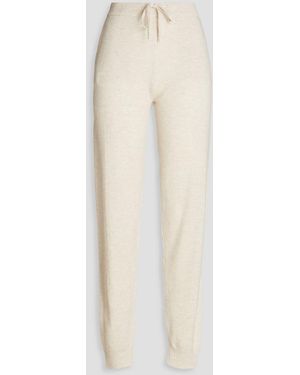 Chinti & Parker Wool And Cashmere-blend Track Trousers - White
