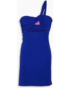 GAUGE81 Jinan One-shoulder Cutout Jersey Mini Dress - Blue