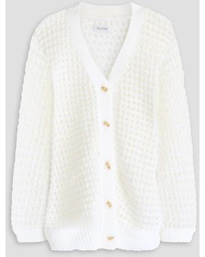 NAADAM Pointelle-Knit Cotton Cardigan - White