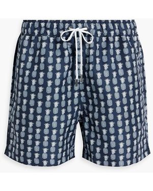 Onia Charles halblange badeshorts mit print - Blau