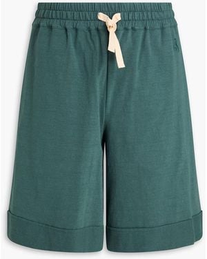Jil Sander Stretch-Cotton Jersey Shorts - Green