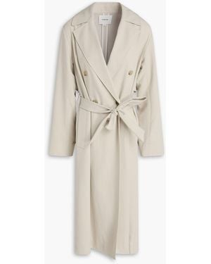 Vince Canvas Trench Coat - Natural