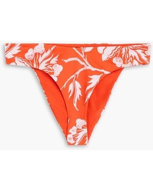 Mara Hoffman Cece halbhohes bikini-höschen mit floralem print - Rot