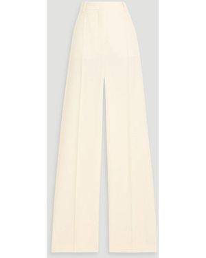 Stella McCartney Wool-Crepe Wide-Leg Pants - Natural