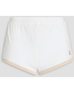 Courreges Ribbed Jersey Shorts - White