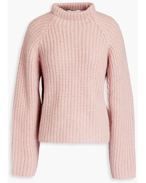 Envelope Seoul gerippter rollkragenpullover aus einer alpakamischung - Pink