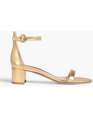 Gianvito Rossi Gaeta 45 Leather Sandals - White