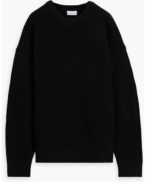 John Elliott Ribbed Wool Sweater - Black