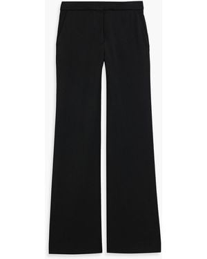 Victoria Beckham Crepe Flared Trousers - Black